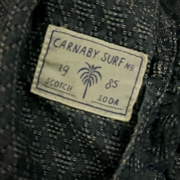 Scotch Soda Carnabay Surf Blue Chambray Shirt Beach Coastal Preppy XXL Beach - Picture 6 of 11